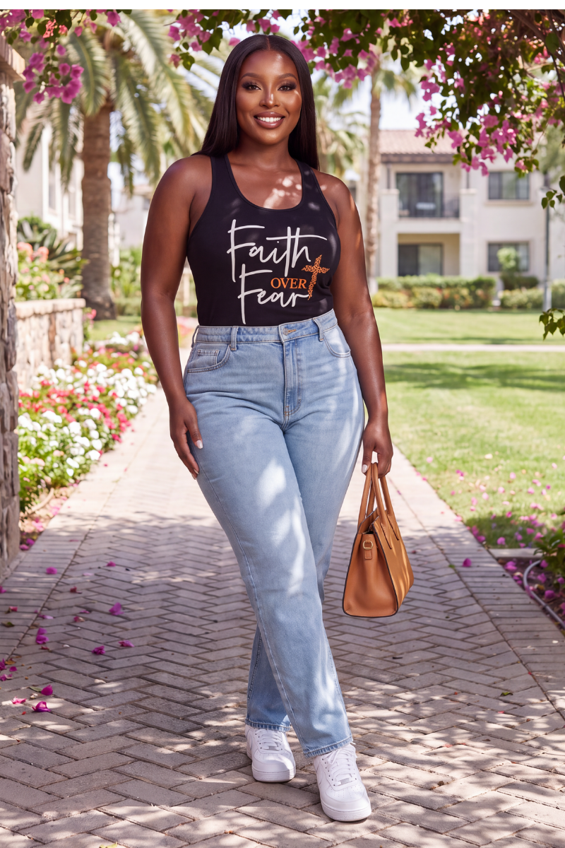 Faith Over Fear Graphic Tank Top