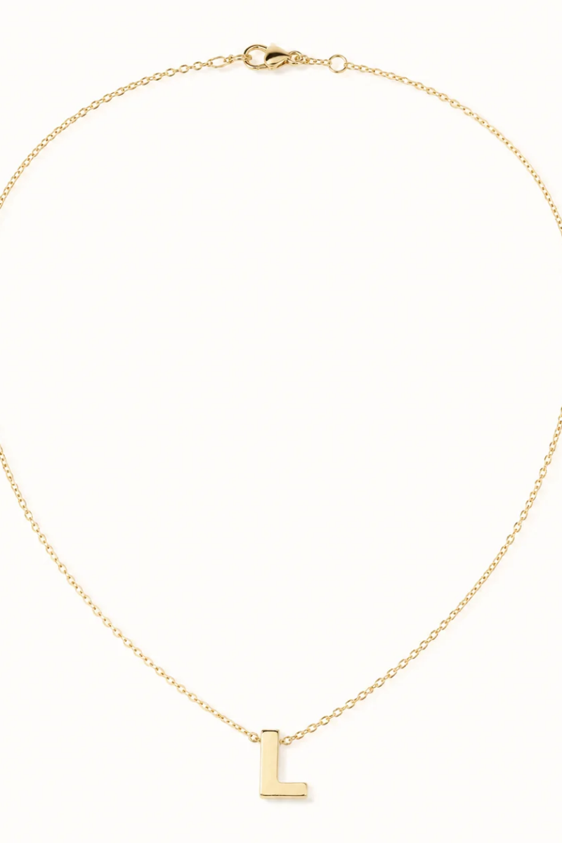 18inch Gold Alphabet/Heart Necklace