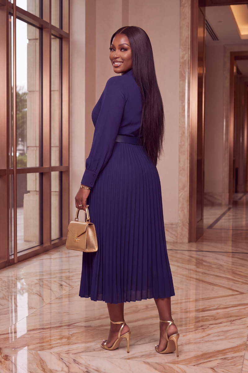 The Grace & Elegance Pleated Maxi Dress