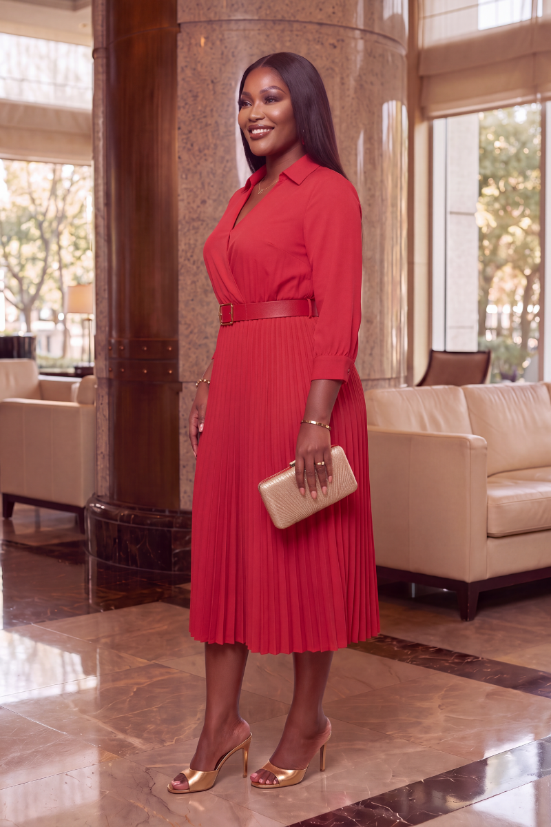 The Grace & Elegance Pleated Maxi Dress