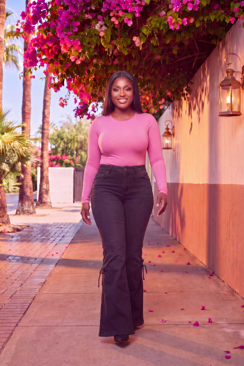 The After Hours Lace-Up Flares