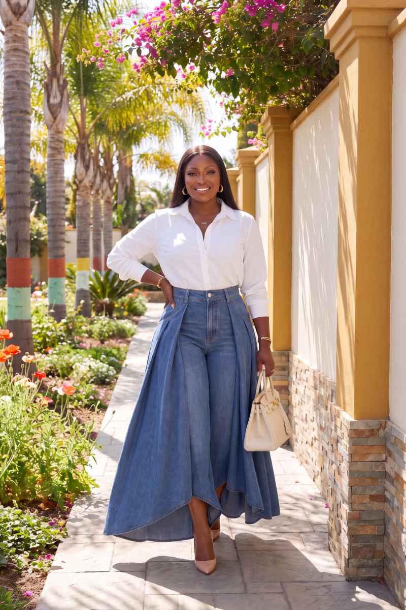 The Denim Illusion Palazzo Jeans
