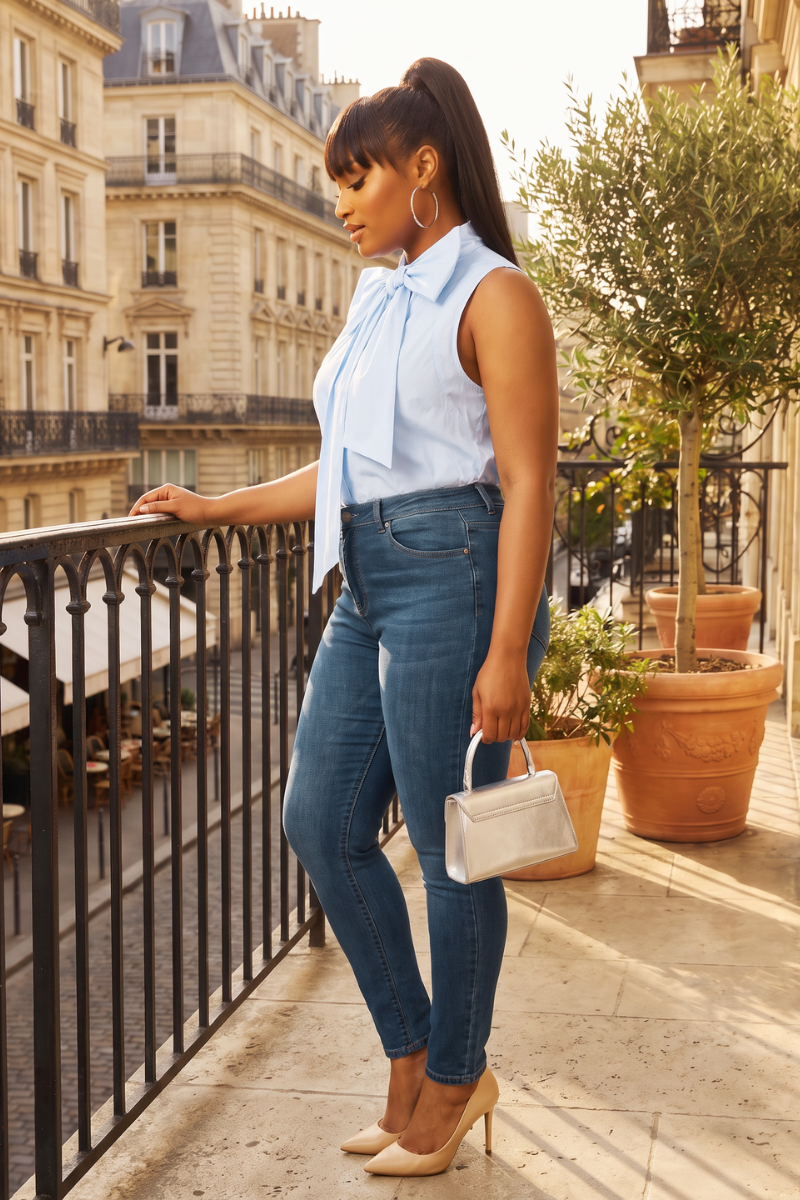 Graceful Bow Blouse