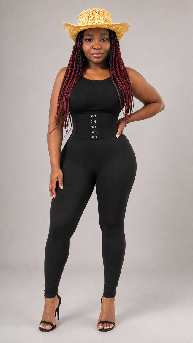 Black Coraset Leggings
