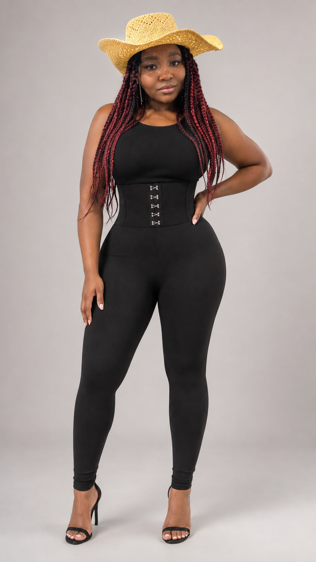 Black Coraset Leggings