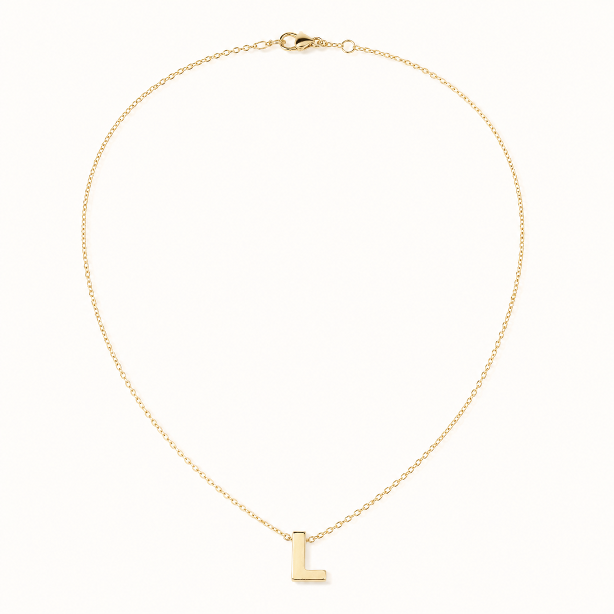 18inch Gold Alphabet/Heart Necklace