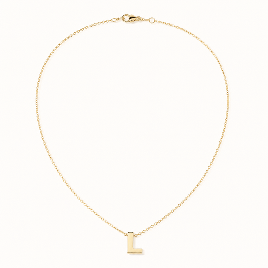 18inch Gold Alphabet/Heart Necklace