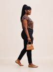 Wild Elegance Flutter-Sleeve Top
