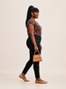 Wild Elegance Flutter-Sleeve Top