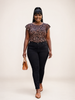 Wild Elegance Flutter-Sleeve Top