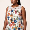 White Lace Floral Mini Dress