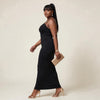 Black High Stretch Backless Dress