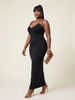 Black High Stretch Backless Dress