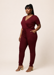 Effortless Confidence Wrap-Front Jumpsuit.