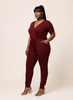 Effortless Confidence Wrap-Front Jumpsuit.