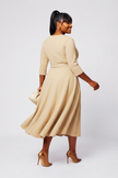 Grace in Motion Tie-Waist Maxi Dress