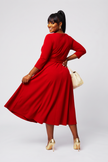 Grace in Motion Tie-Waist Maxi Dress