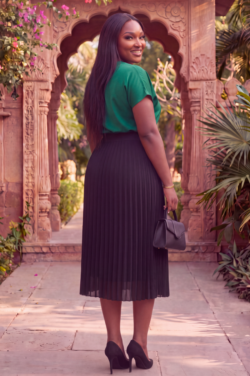 Graceful Flow Pleated Skirt