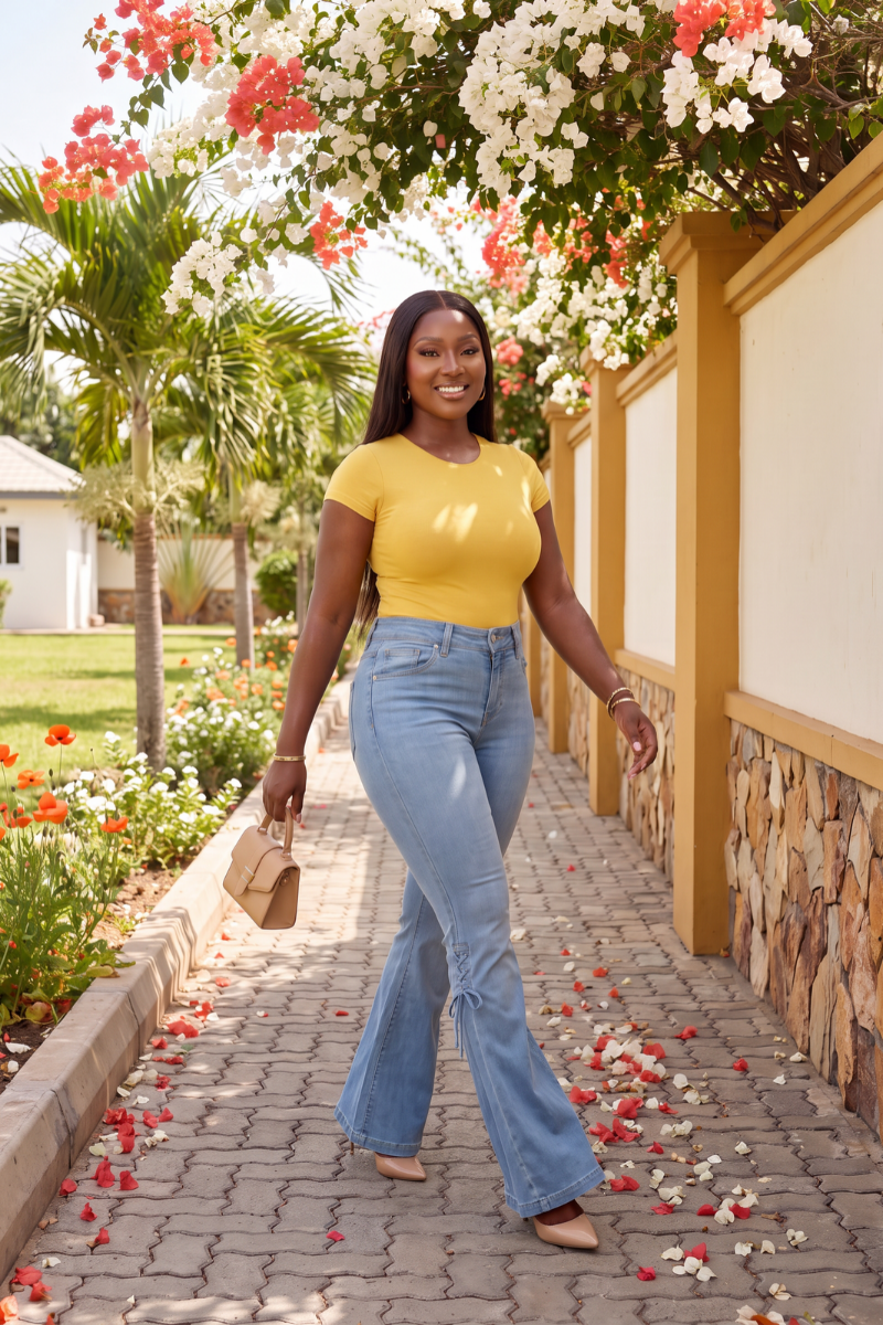 The After Hours Lace-Up Flares