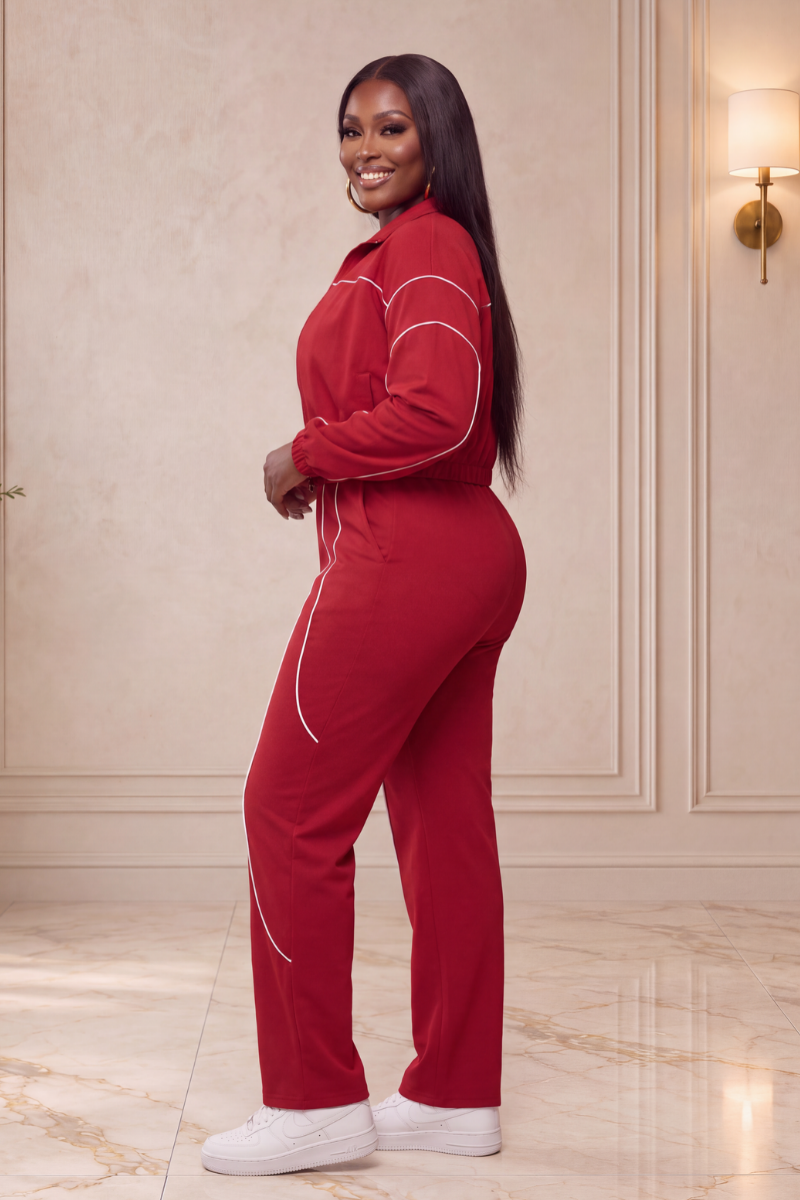 The On-the-Go Piped Two-Piece Set