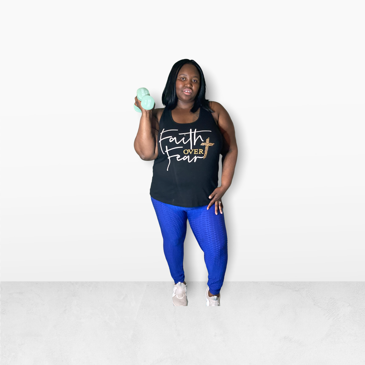 Blue Shape Leggings