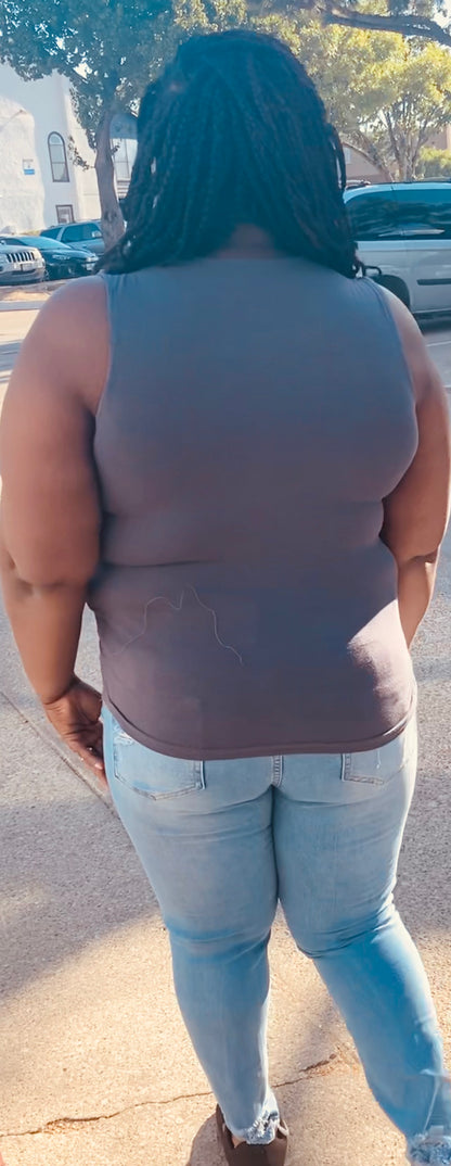 Grey Multi Strap Tank Top